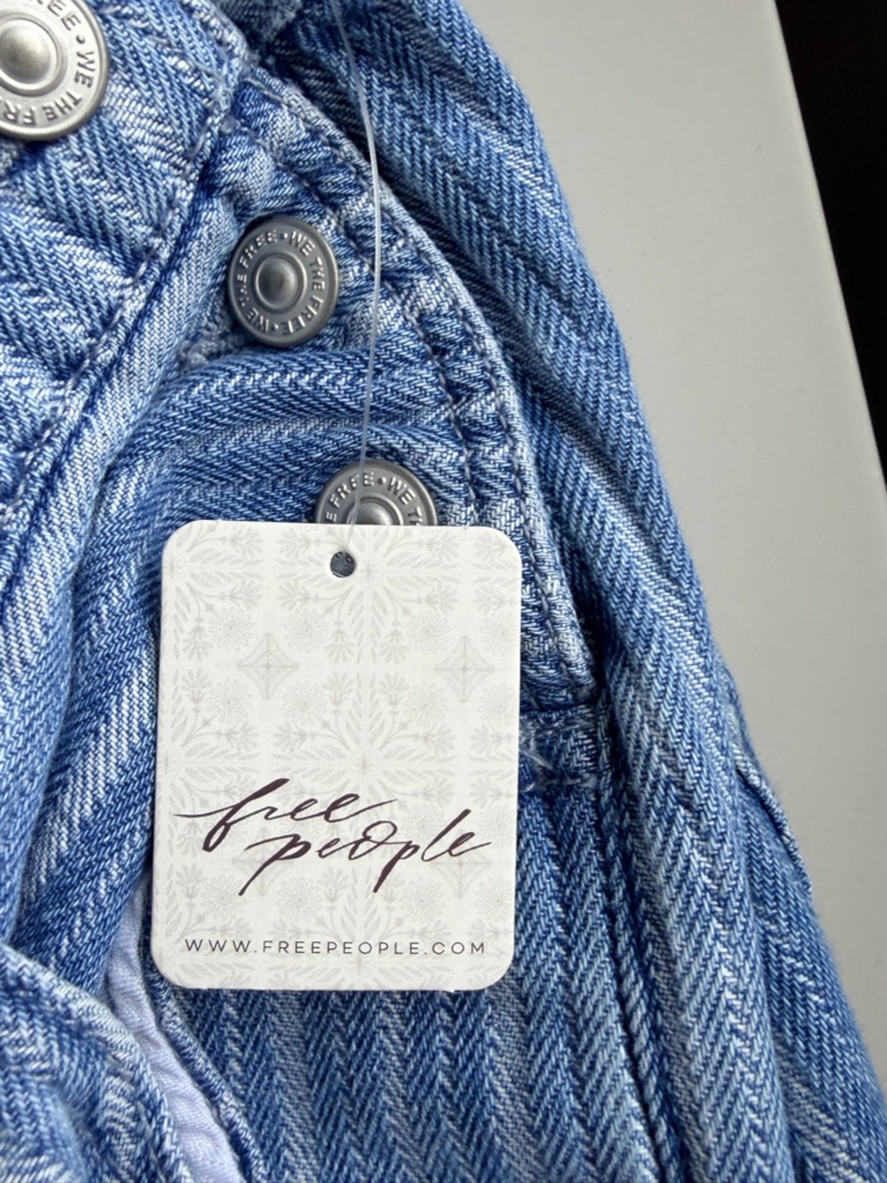 We The Free - Ziggy Stripe Denim Overalls - Picture 3 of 8
